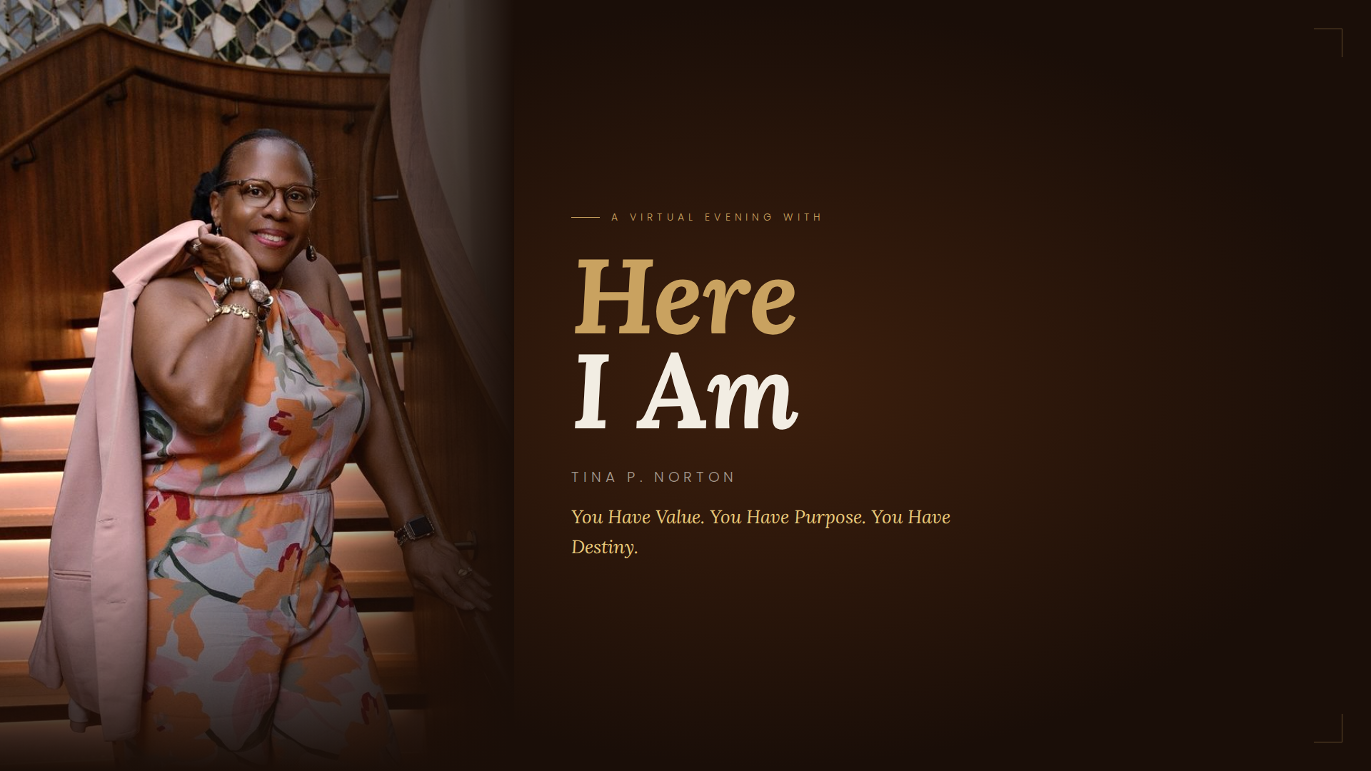 Here I Am, An Evening With Tina P. Norton
